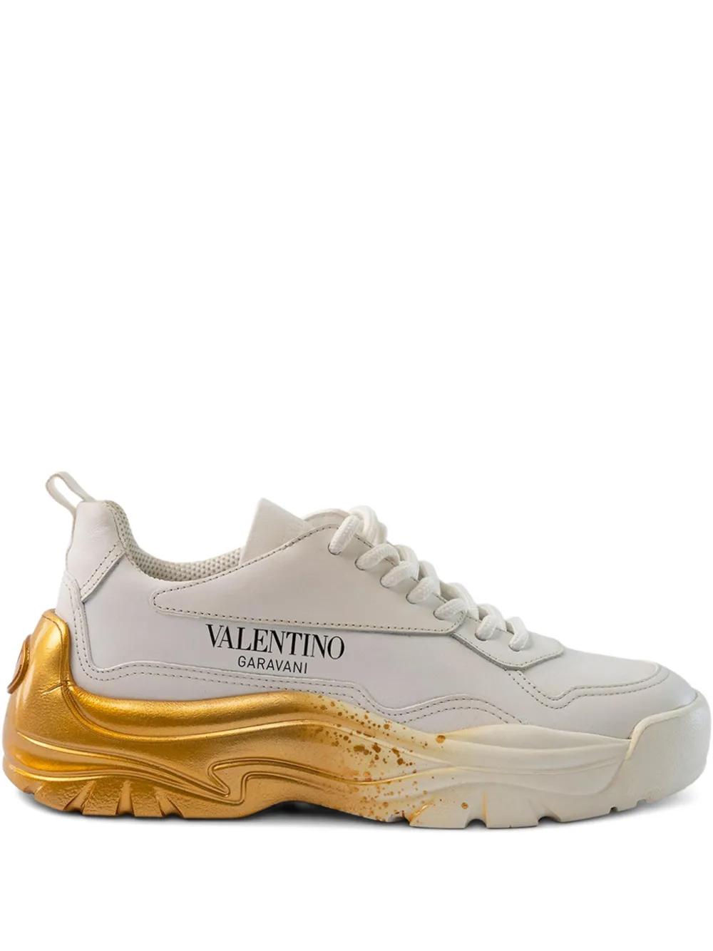 Valentino Garavani logo-detail sneakers Wit