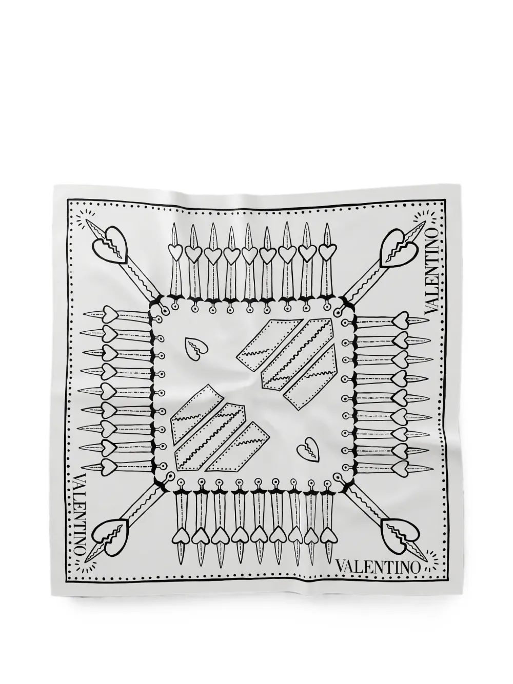 Valentino Garavani Valentino foulard (60X60) - Weiß