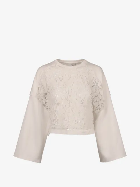 Valentino Garavani lace-panel sweatshirt