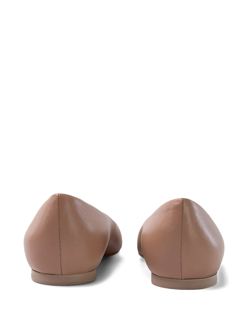 Valentino Garavani Ballerina's verfraaid met studs Beige