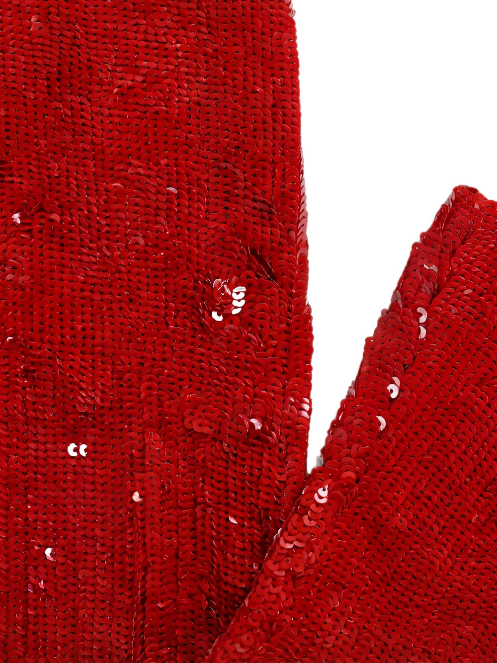 Valentino Garavani Jack met pailletten hoge hals en rits Rood