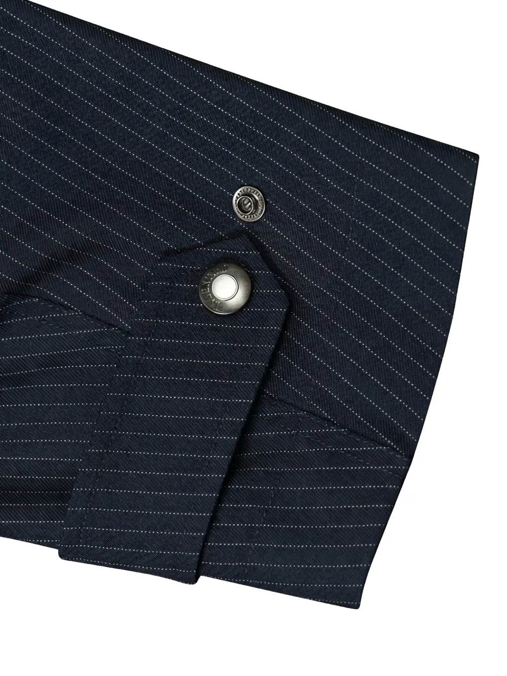 Valentino Garavani Jas met krijtstreep en vlakken Blauw