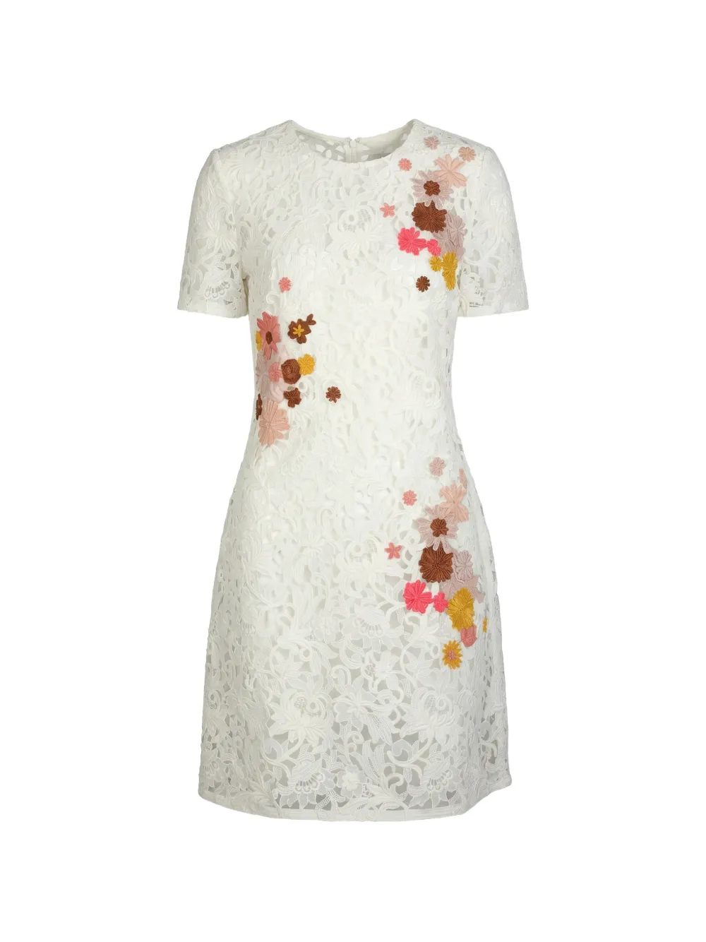 Valentino Garavani floral lace mini dress - Bianco