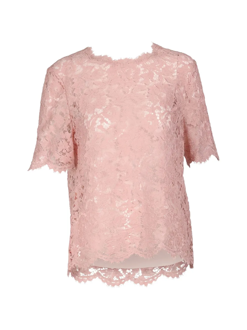Valentino Lace Blouse In Pink