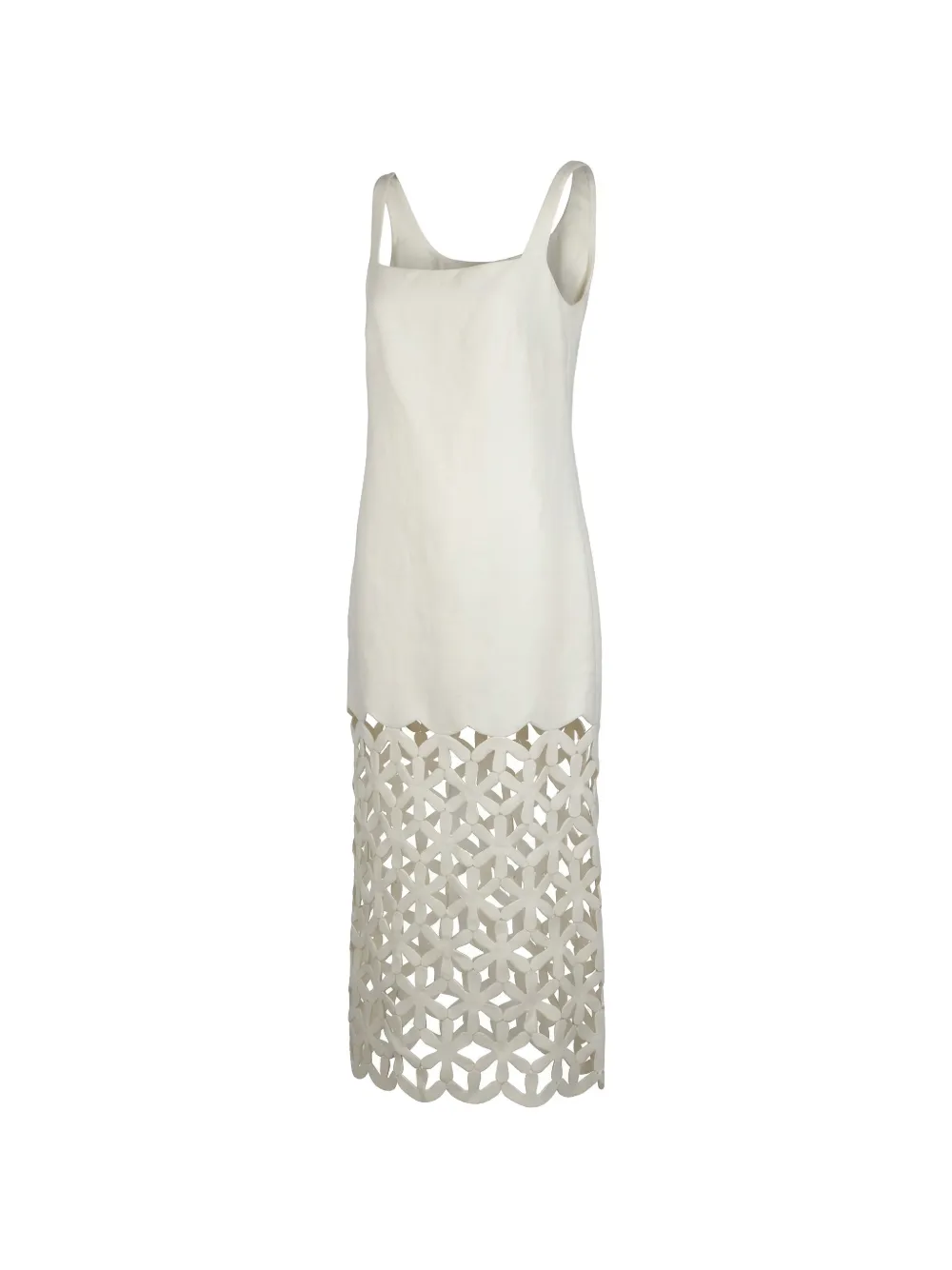 Valentino Garavani Uitgesneden midi-jurk Beige
