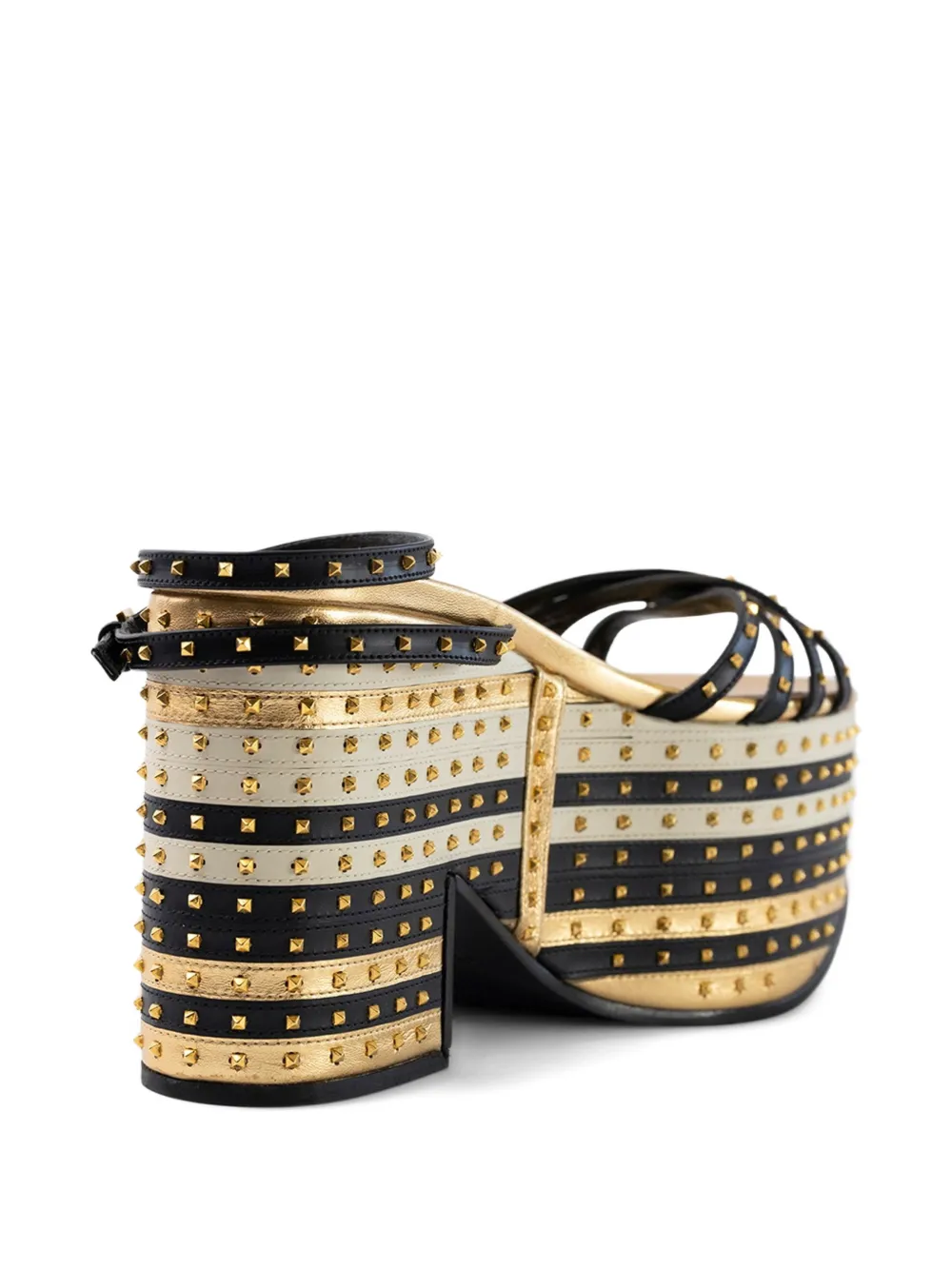 Valentino Garavani studded sandals Zwart