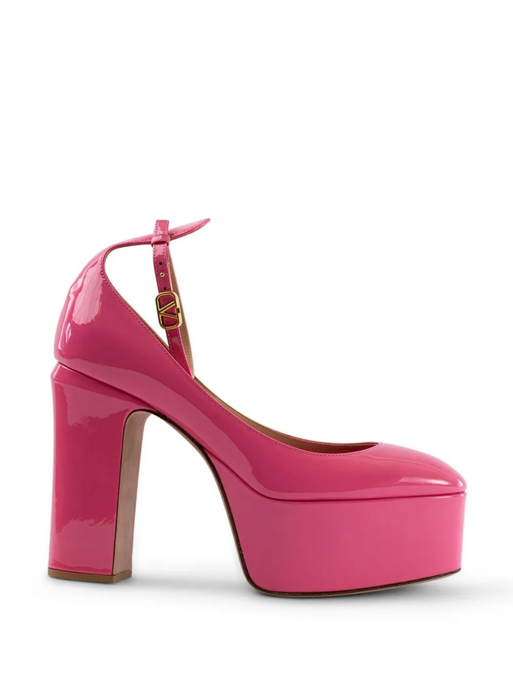 Valentino Garavani Tan-Go platform pumps Roze