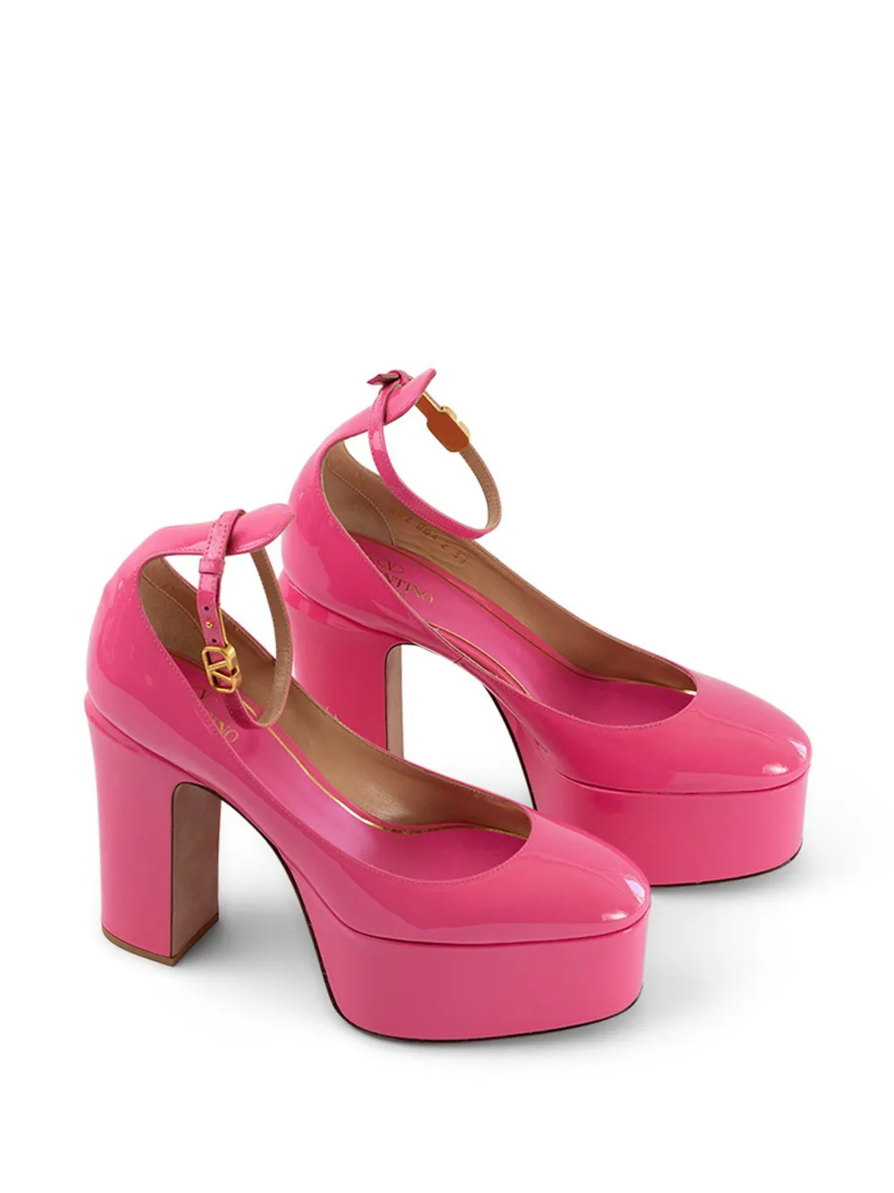 Valentino Garavani Tan-Go platform pumps Roze