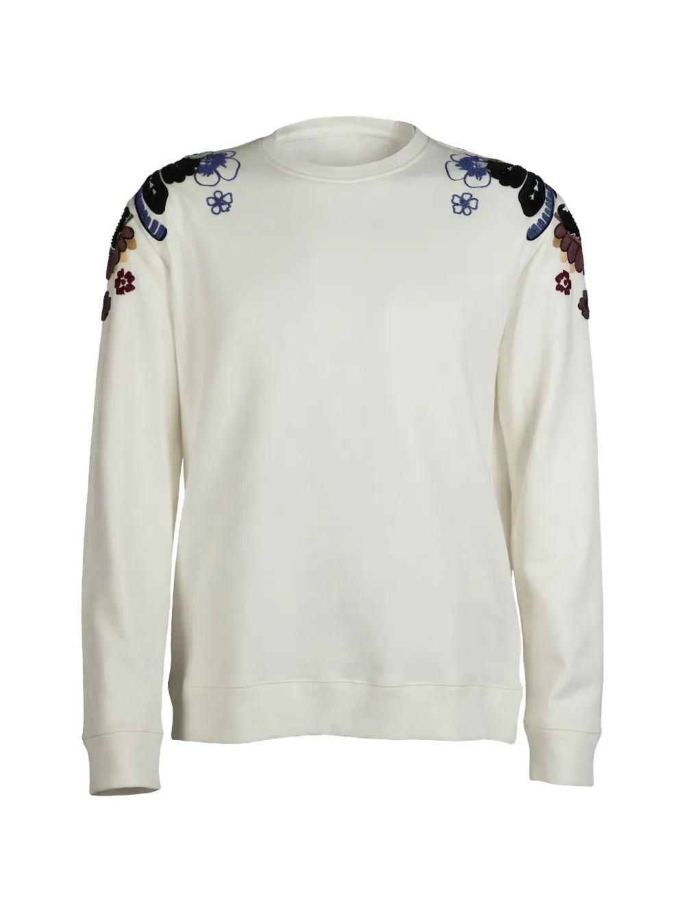 Valentino Garavani floral-embellished sweatshirt - Weiß