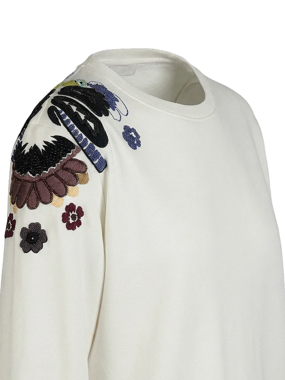 Valentino Garavani Sweater verfraaid met bloemen Wit