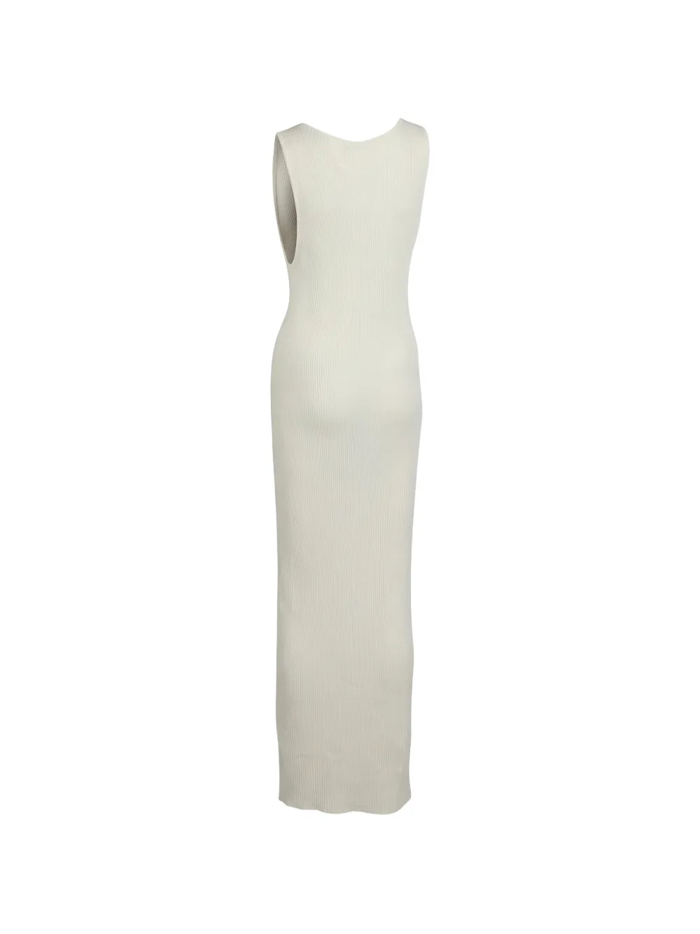 Valentino Garavani Geribbelde maxi-jurk met V-hals Wit