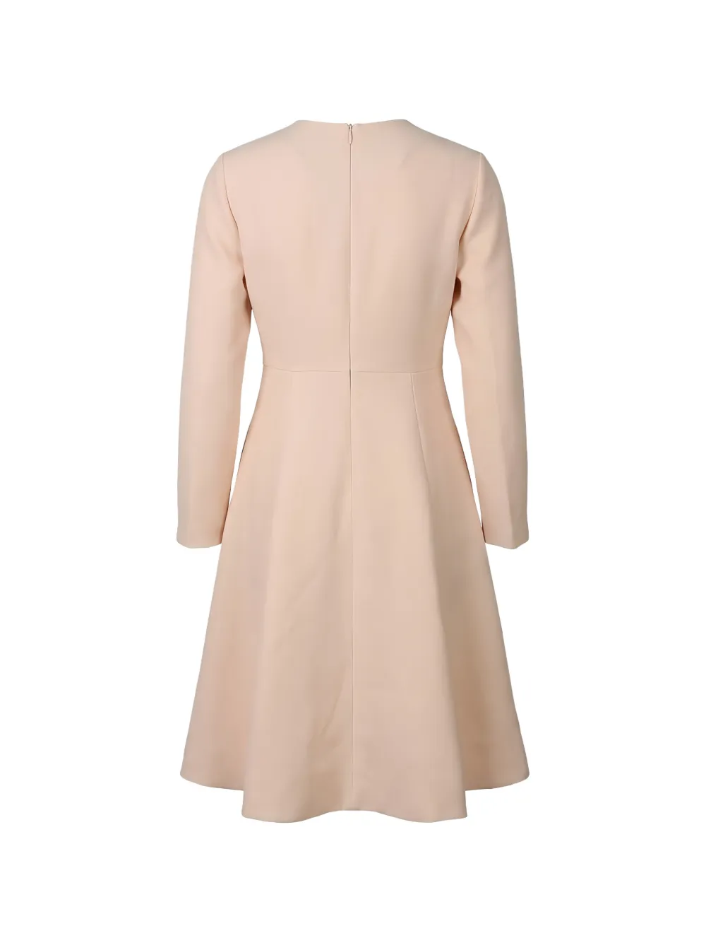 Valentino Garavani V-neck long-sleeve dress Beige
