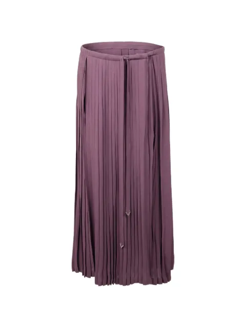 Valentino Garavani — pleated tie trousers