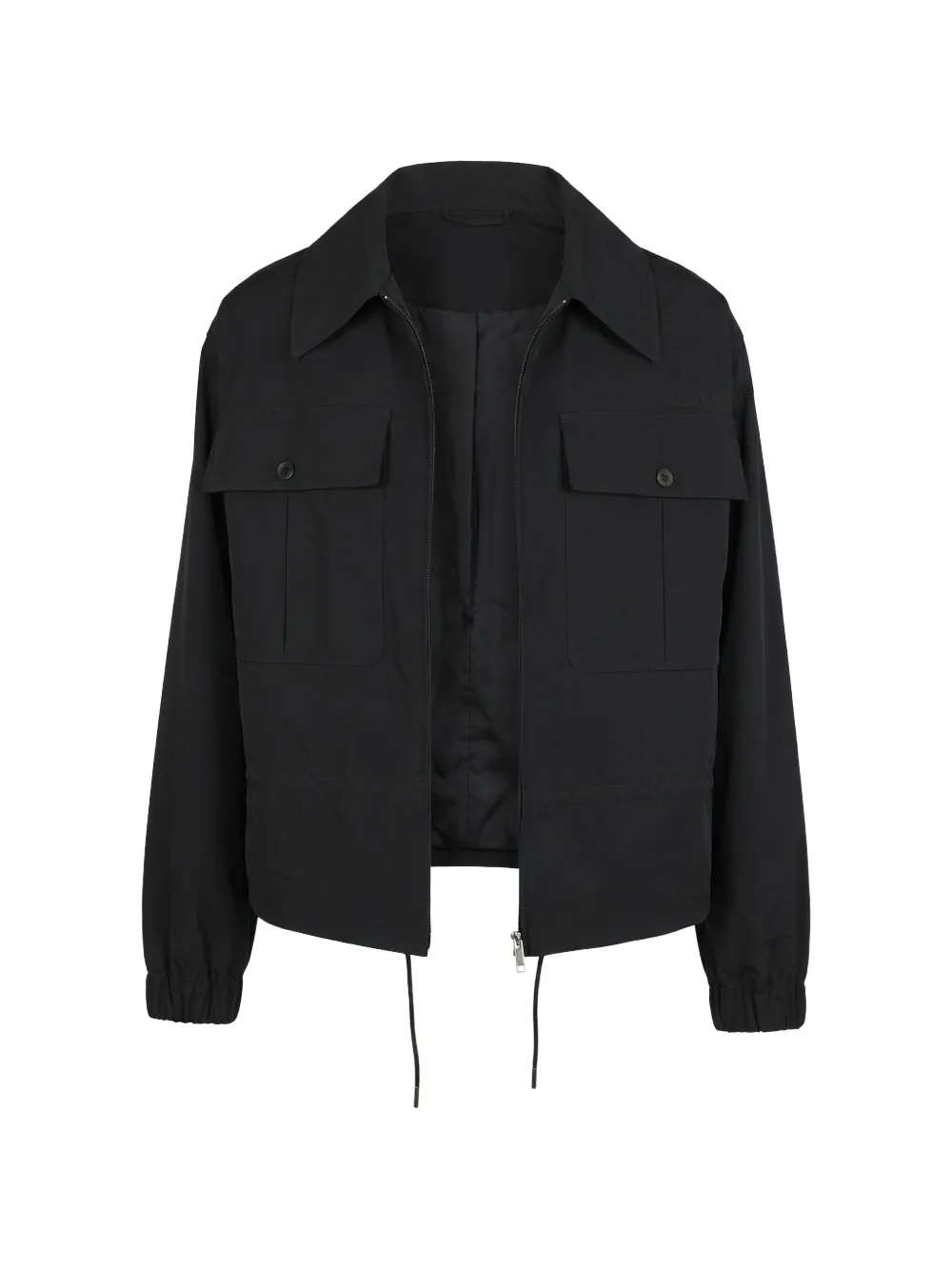 Valentino Garavani flap-pocket logo-detail jacket - Schwarz