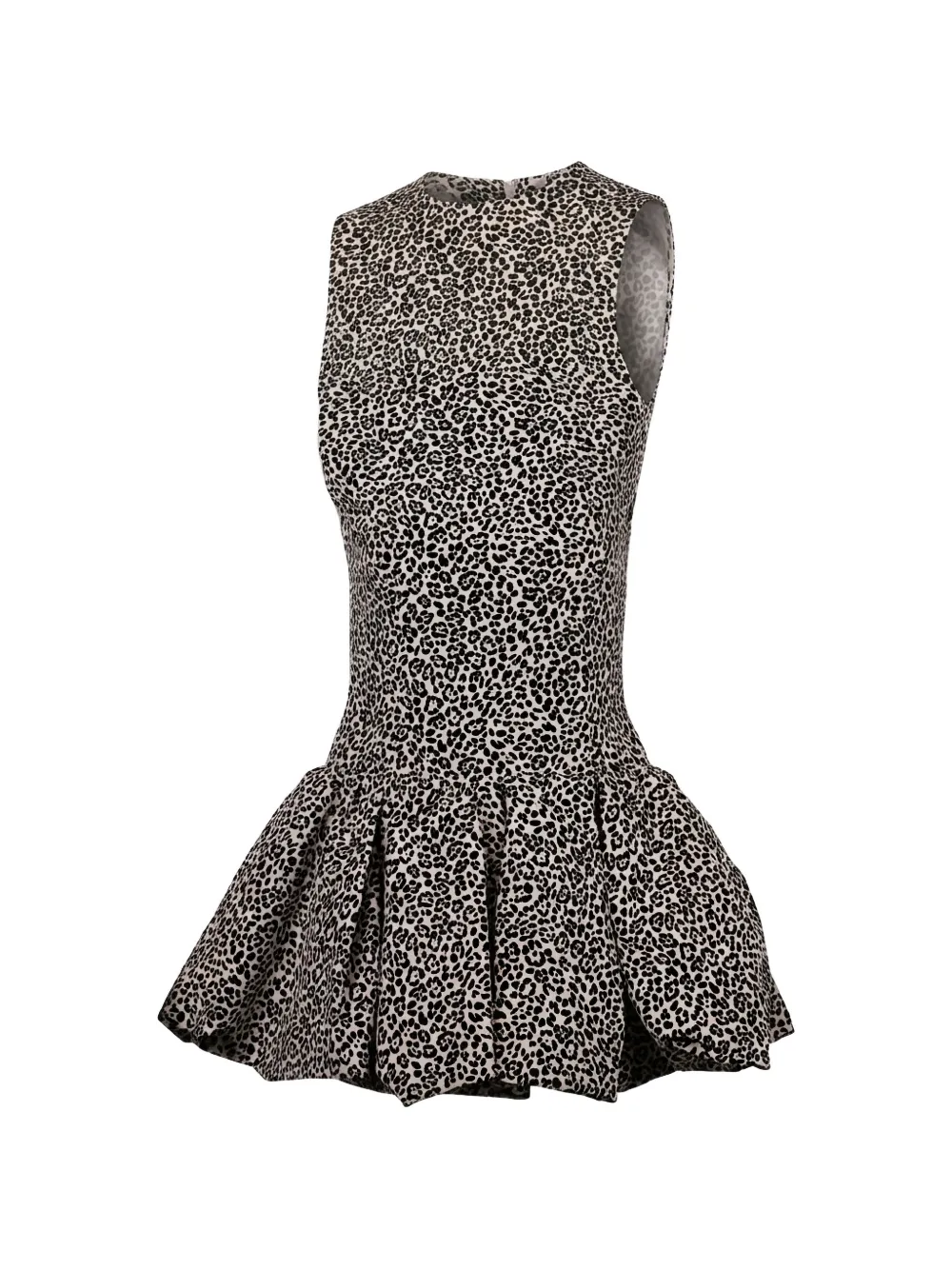 Valentino Garavani animal-print flared mini dress - Toni neutri