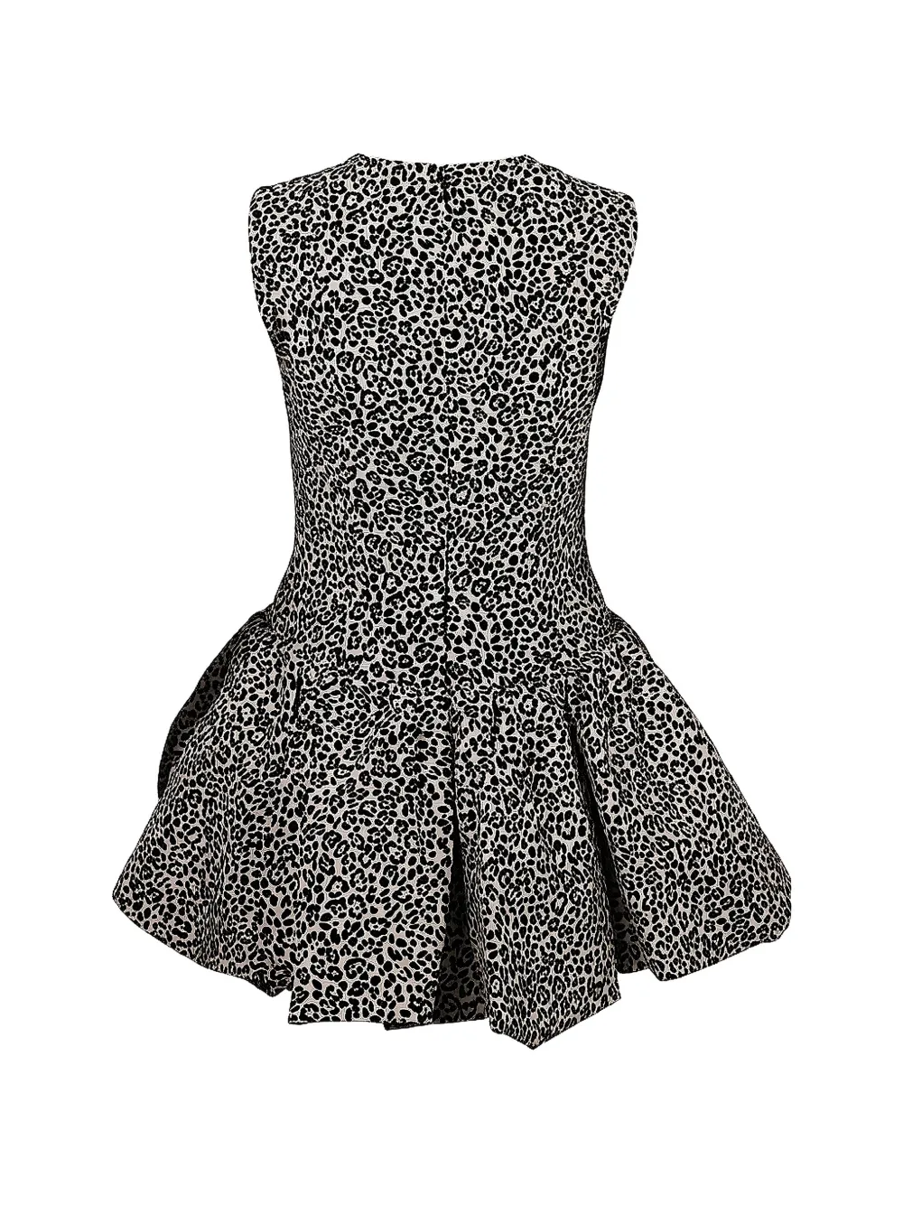Valentino Garavani Flared mini-jurk met dierenprint Beige