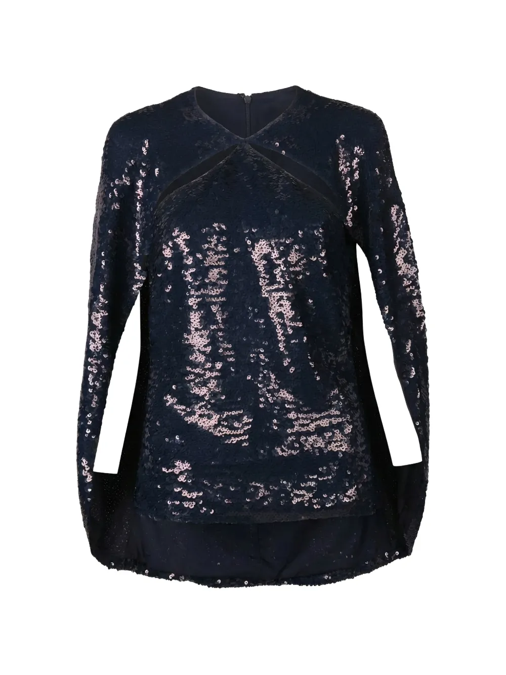 Valentino Garavani sequined cape-style blouse