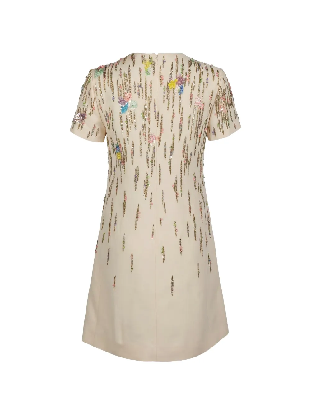 sequin valentino mini dress Valentino Garavani Embellished Wool And Silk-blend Crepe Mini Dress - Women - Gold Dresses