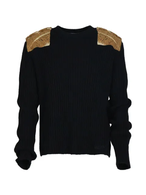 Valentino Garavani shoulder-patch sweater