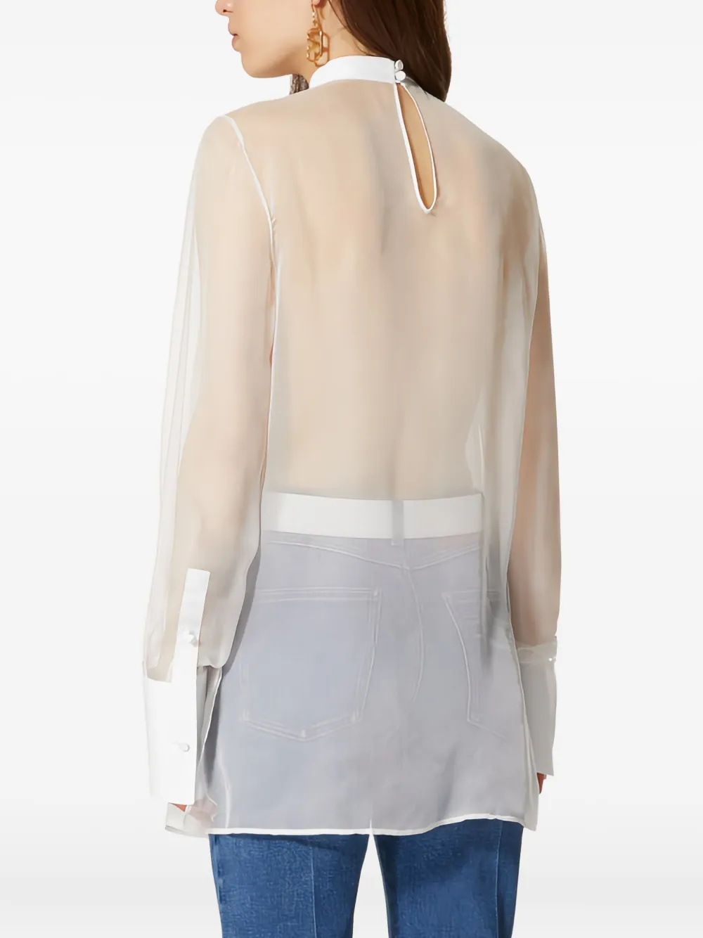 Valentino Garavani Blouse met vlakken Wit