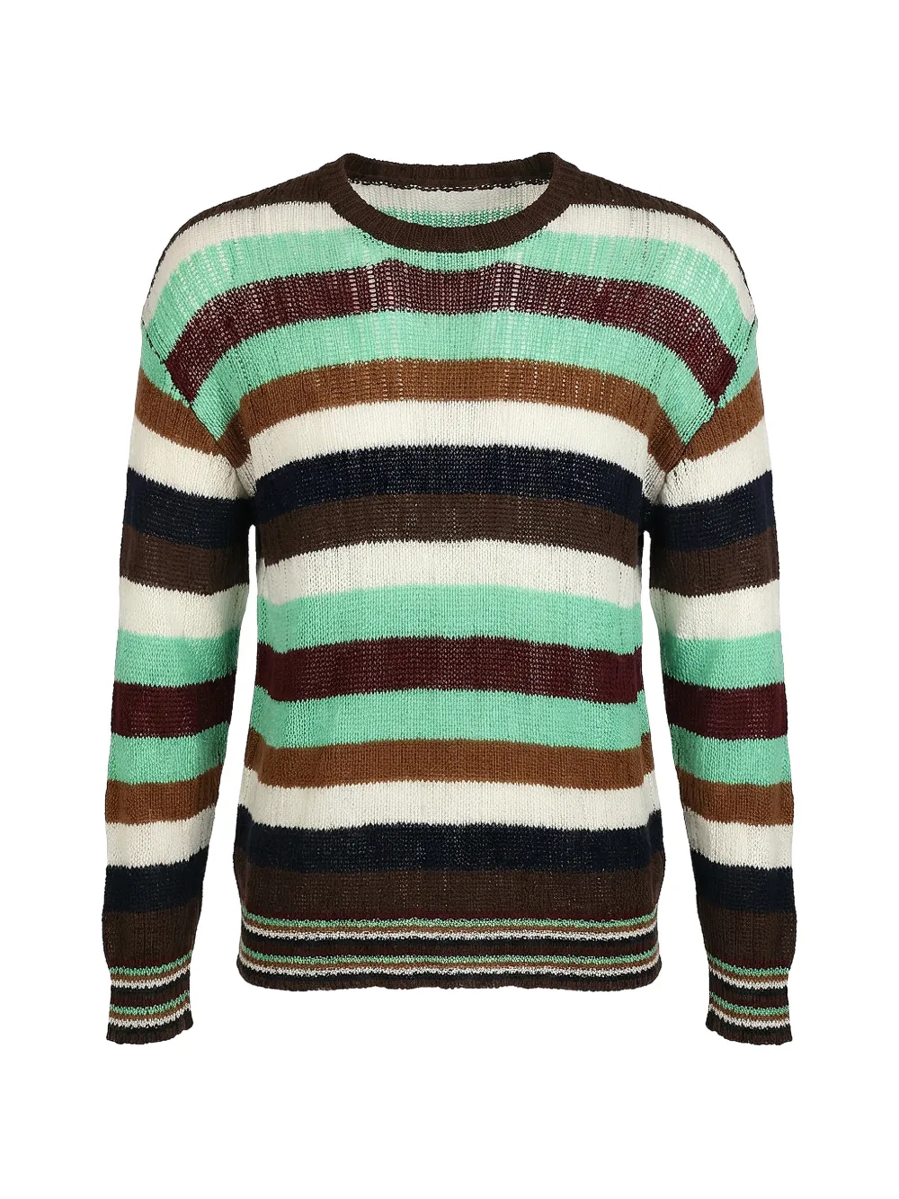 Valentino Garavani striped-pattern knitted jumper - Green