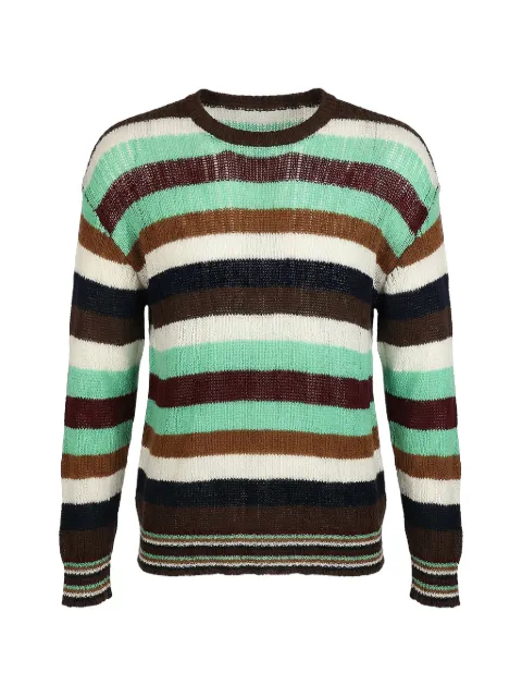 Valentino Garavani striped-pattern knitted jumper
