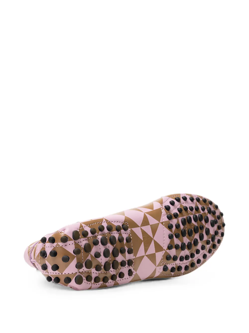Tod's Gommino geometric-print loafers Roze