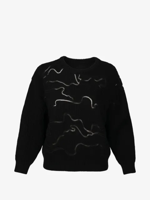 Valentino Garavani graphic-print crewneck wool jumper