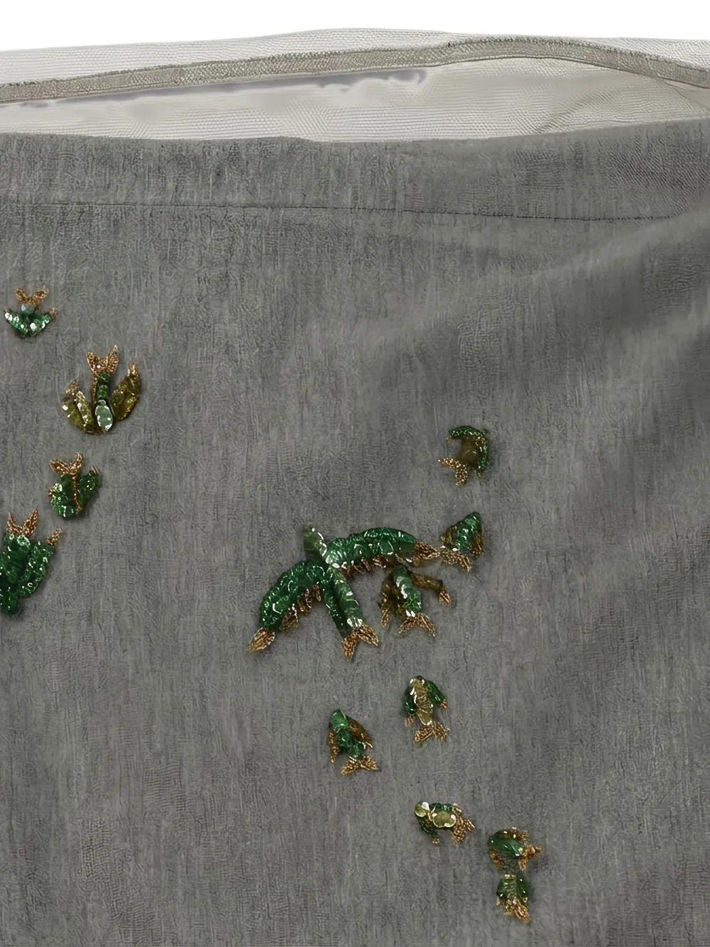 Valentino Garavani Gelaagd T-shirt verfraaid met pailletten Grijs