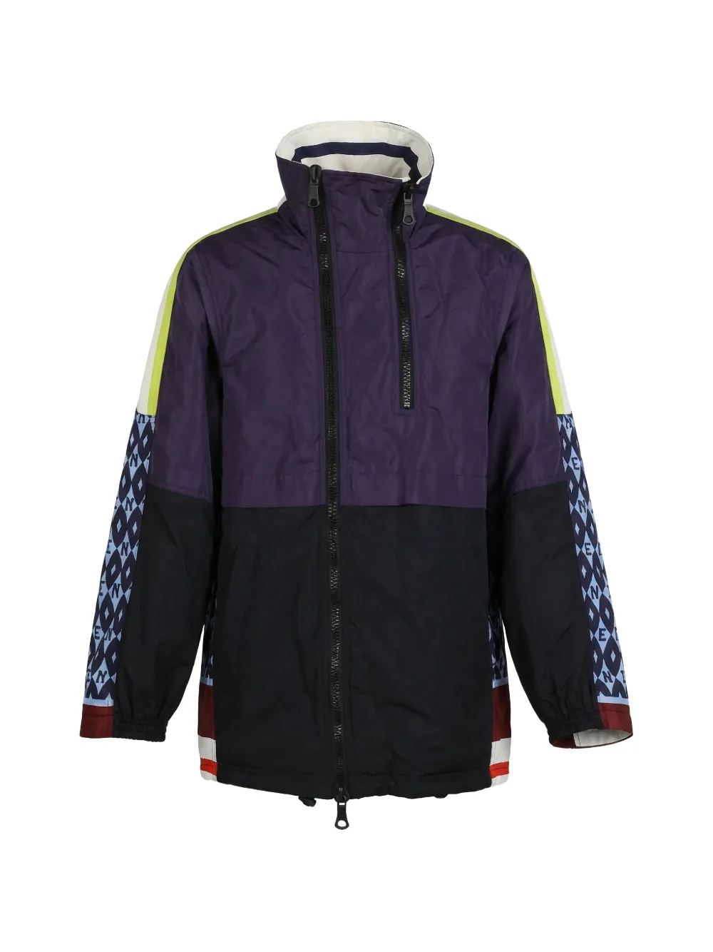 Valentino Garavani patterned zipped coat - Viola