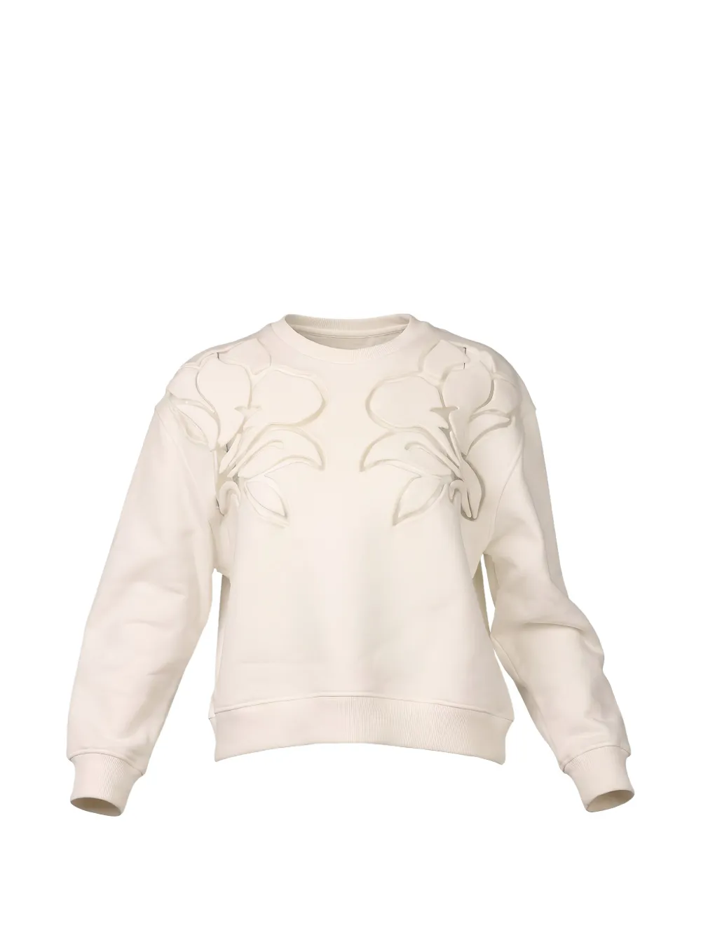 Valentino Garavani Sweater met bloemapplicatie Beige