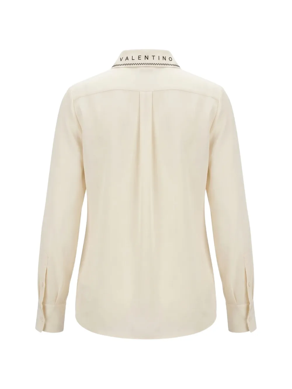 Valentino Garavani embellished pussy-bow shirt Beige