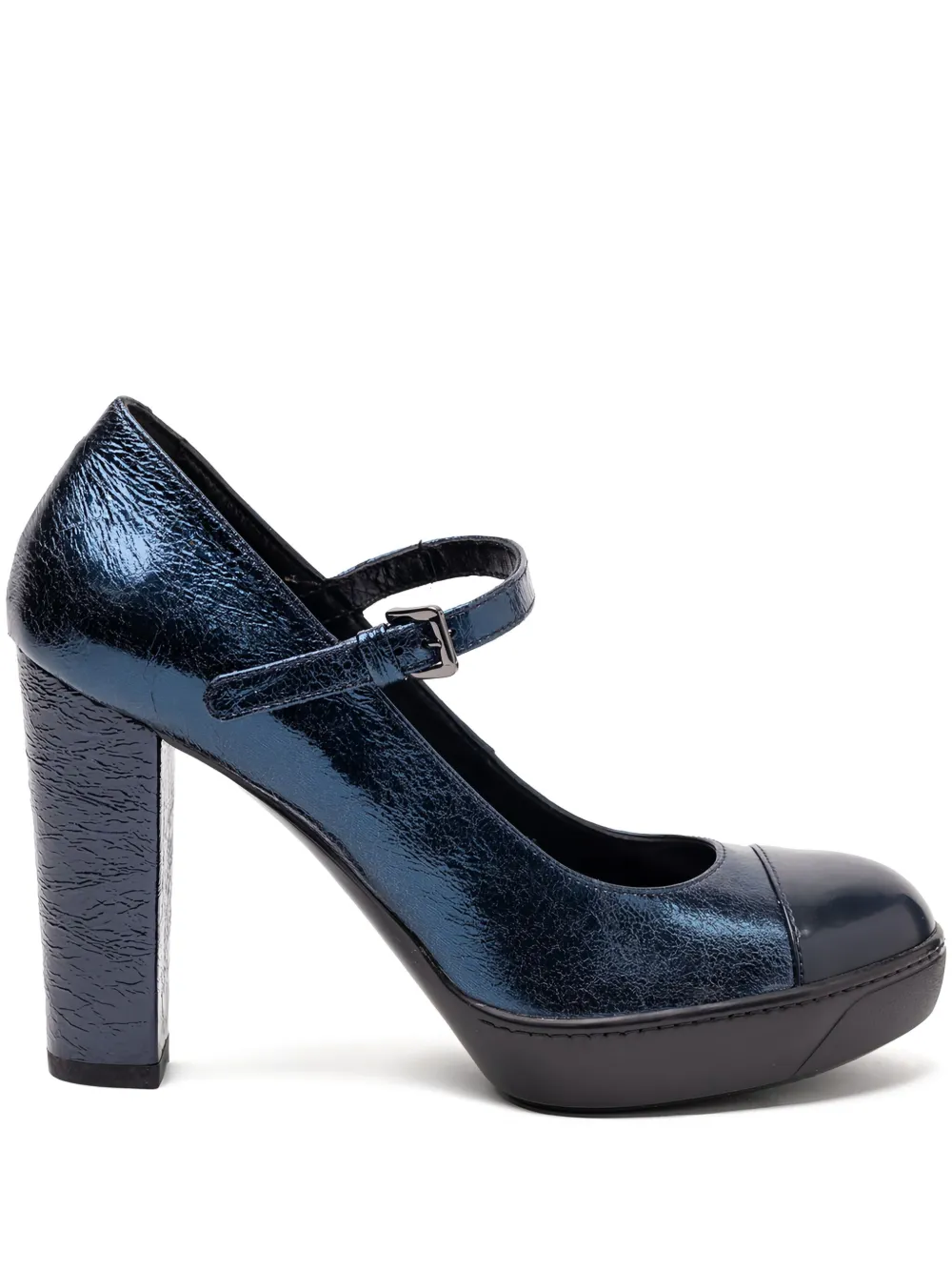 Hogan buckle-strap pumps Blue