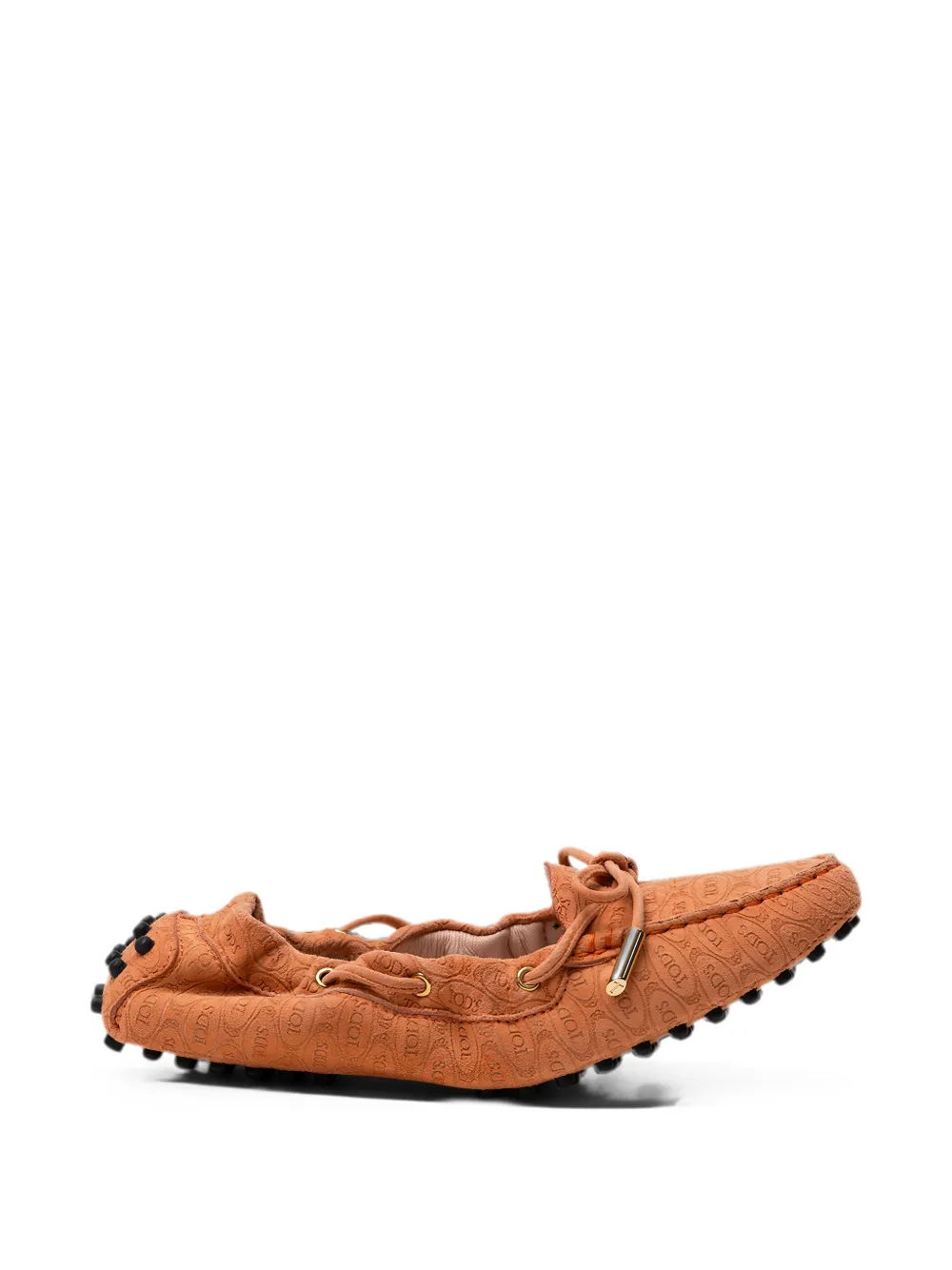 Tod's logo ballet flat - Marrone