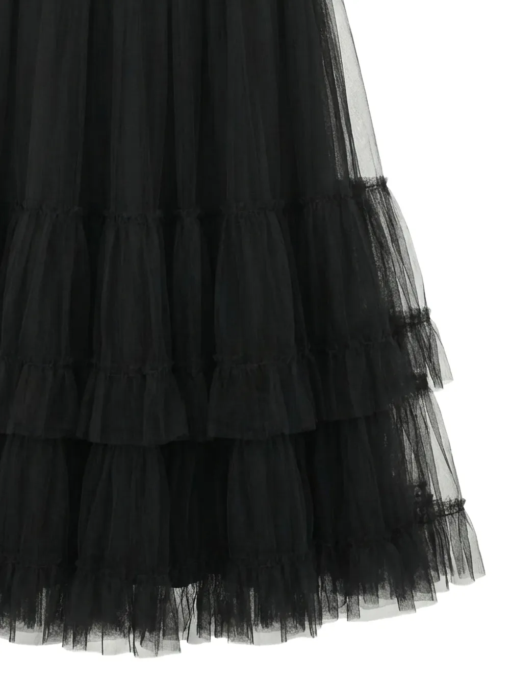 Valentino Garavani Gelaagde maxi-rok met tule Zwart