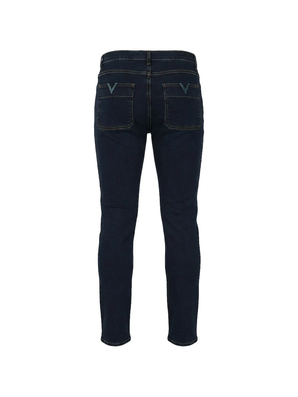 Valentino Garavani Slim-fit jeans met V-detail Blauw