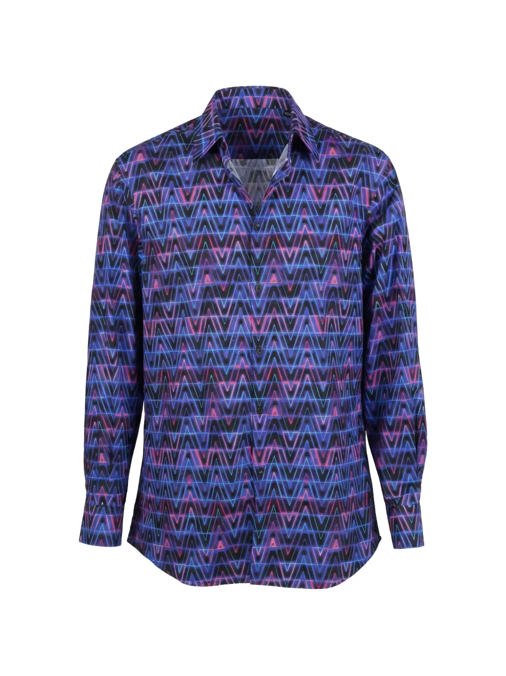 Valentino Garavani geometric-print button-down shirt - Viola