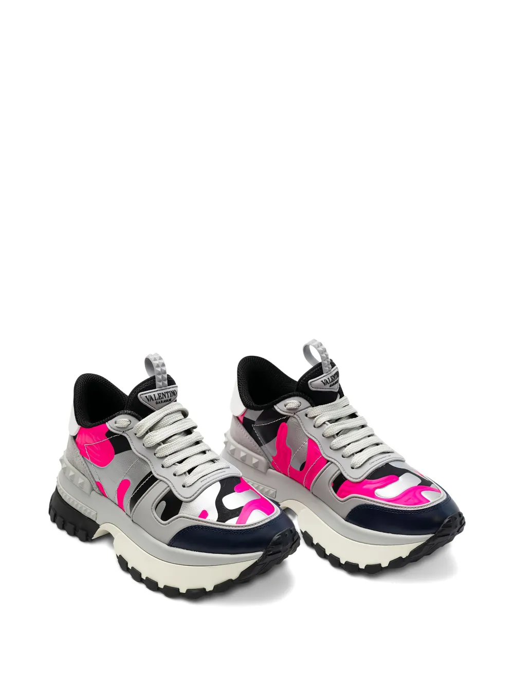 Valentino Garavani lace-up fastening sneakers - Grijs