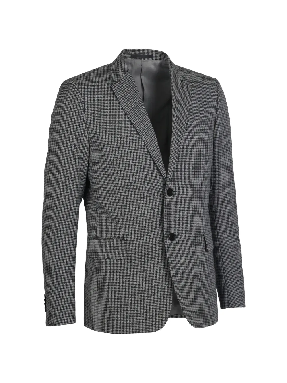 Valentino Garavani Geruite blazer met enkele rij knopen Grijs