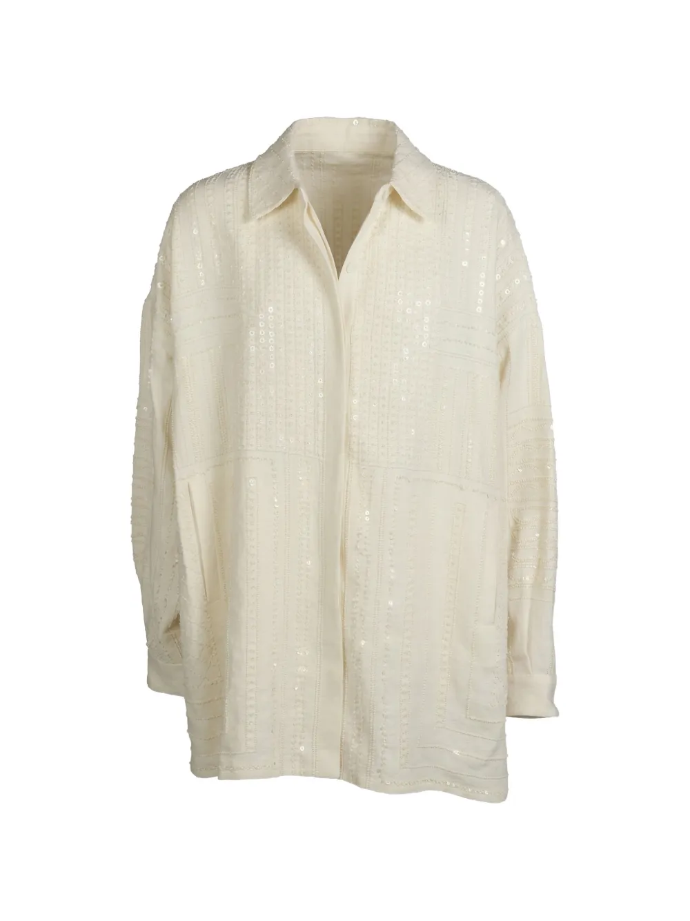 Valentino Garavani Overhemd met pailletten Beige
