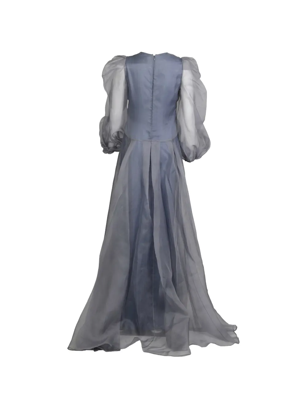 Valentino Garavani Maxi-jurk met pofmouwen Blauw