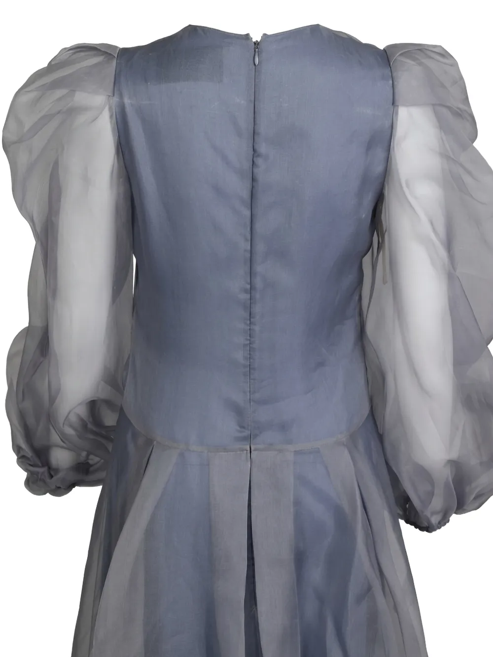 Valentino Garavani Maxi-jurk met pofmouwen Blauw