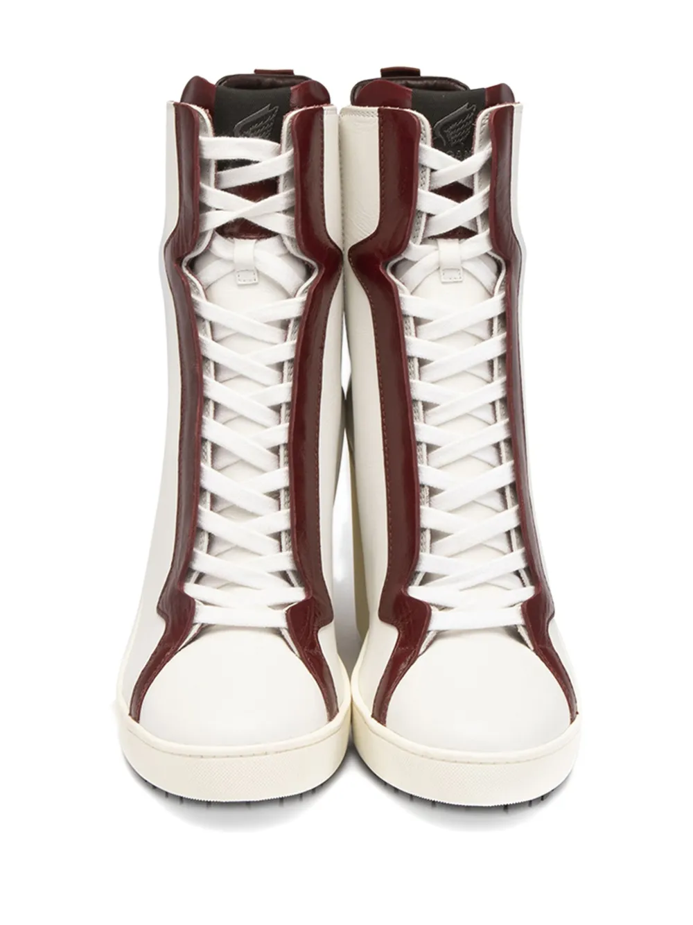 Lace-Up Wedge Boots