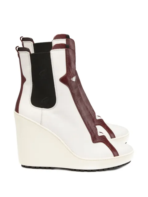 Hogan lace-up wedge boots