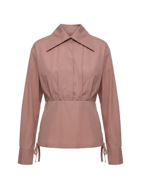 Valentino Garavani pleated drawstring-hem shirt