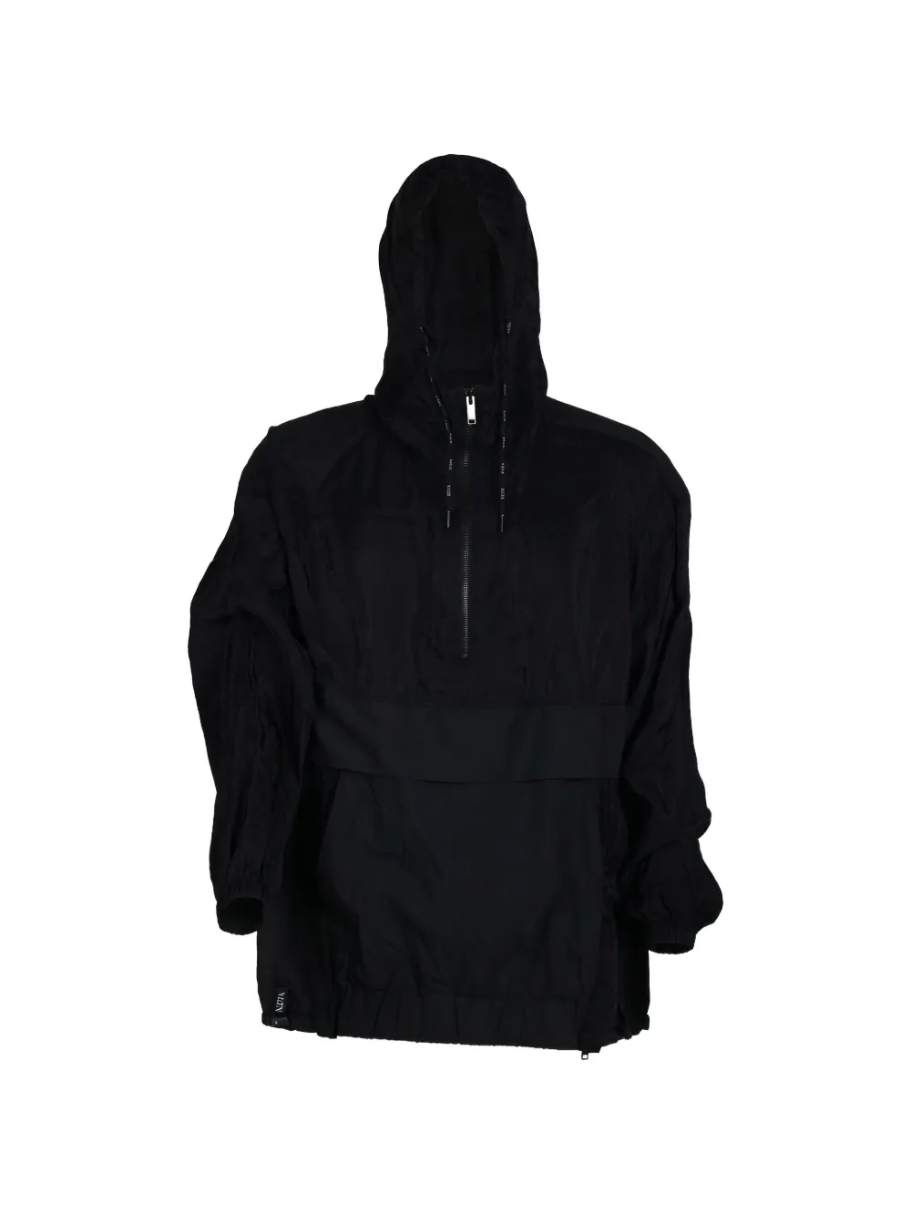 Valentino Garavani logo-patch hooded jacket - Nero