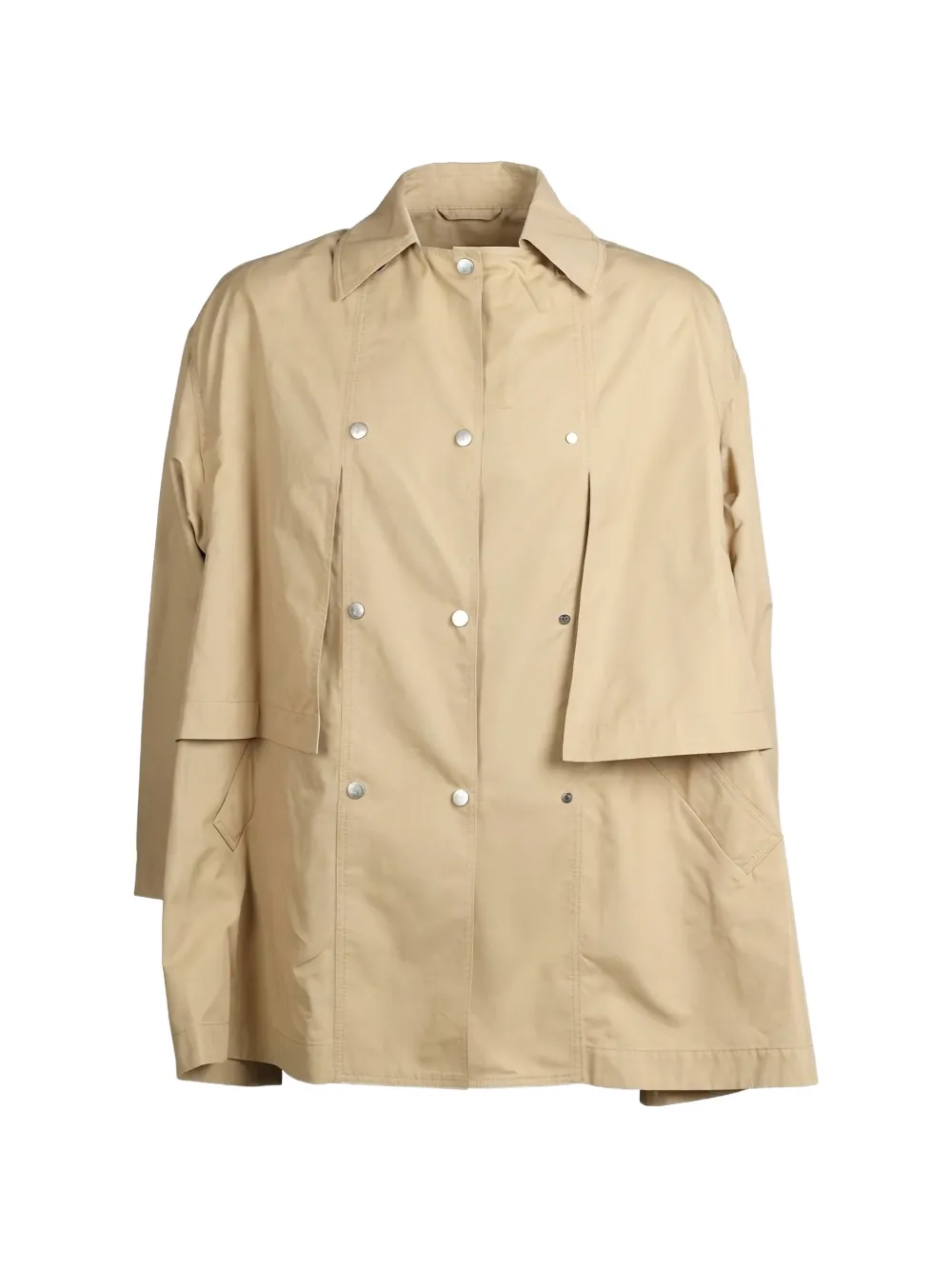 Valentino Garavani buttoned panelled coat - Toni neutri