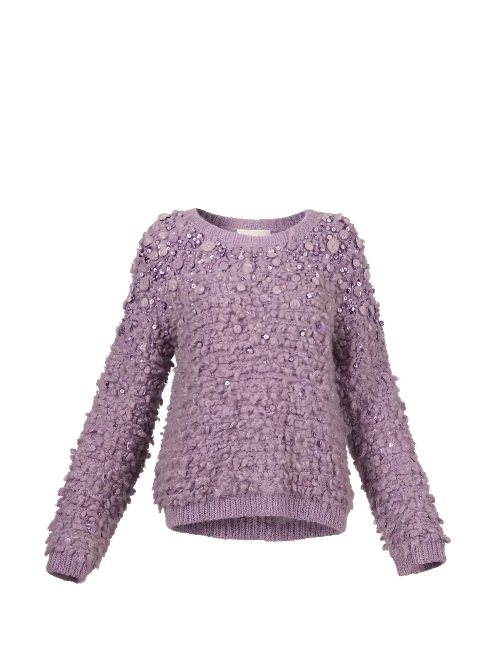 Valentino Garavani sequin beaded sweater - Violett