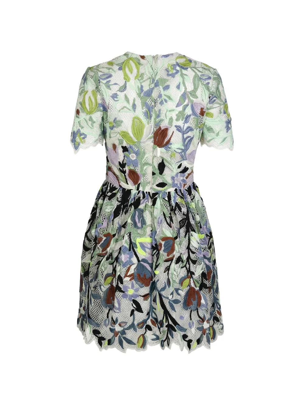 Valentino Garavani Mini-jurk met bloemen- en vlinderprint Wit
