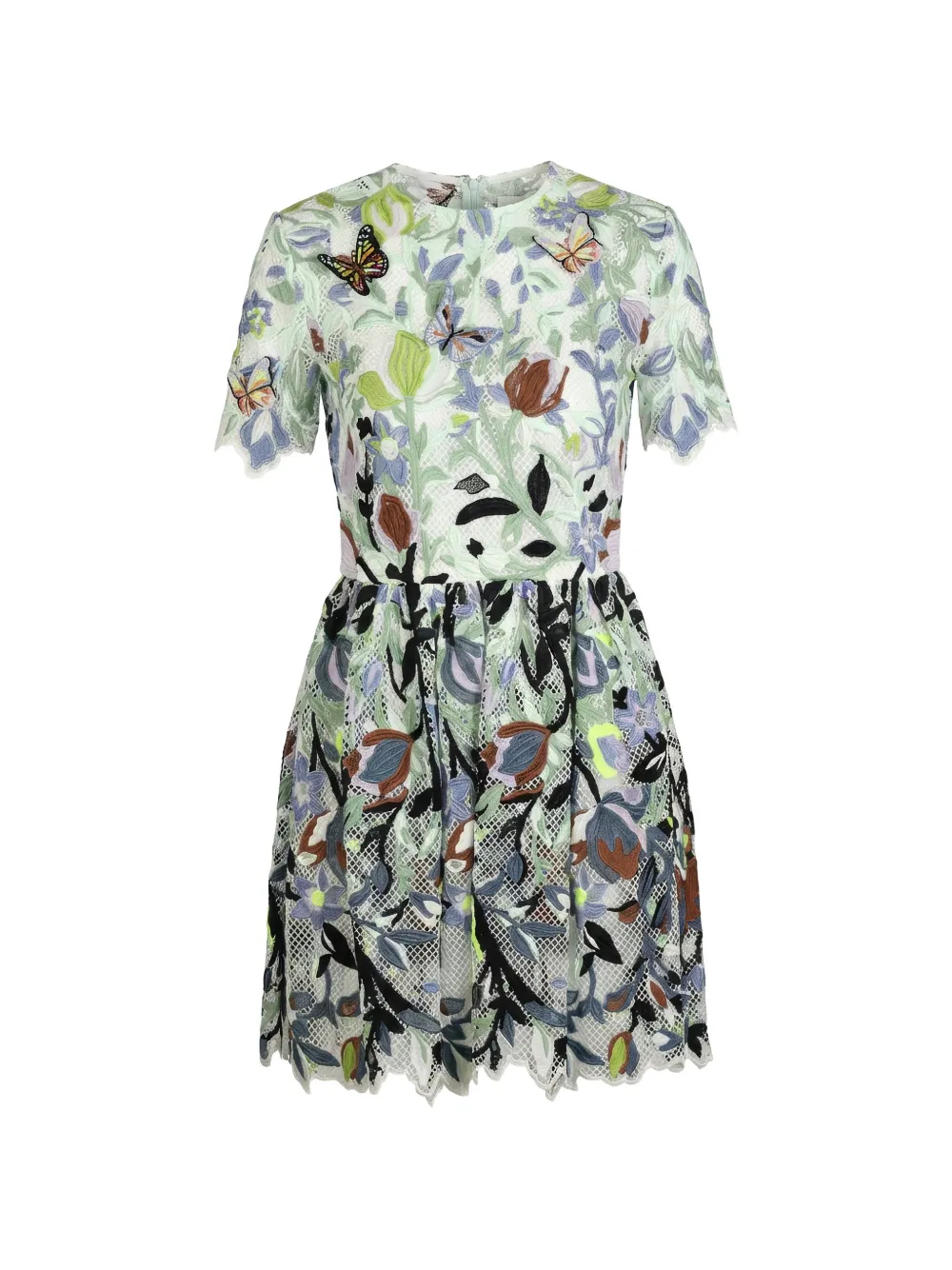 Valentino Garavani floral butterfly mini dress - Bianco